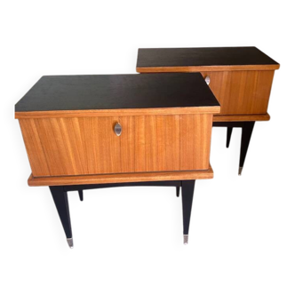 Pair of 1950s bedside tables