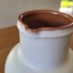 XL ceramic pitcher signed