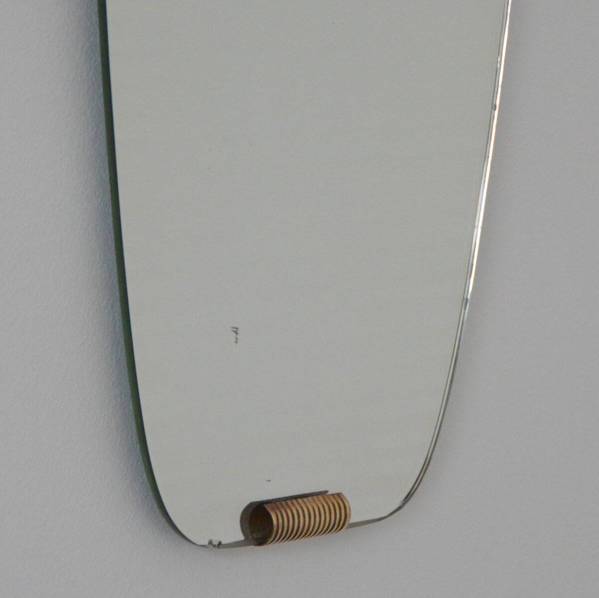 Free-form mirror from the 50s/60s, vintage, 34x77cm