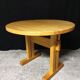 Charlotte Perriand vintage round dining table Les Arcs in pine from the years.