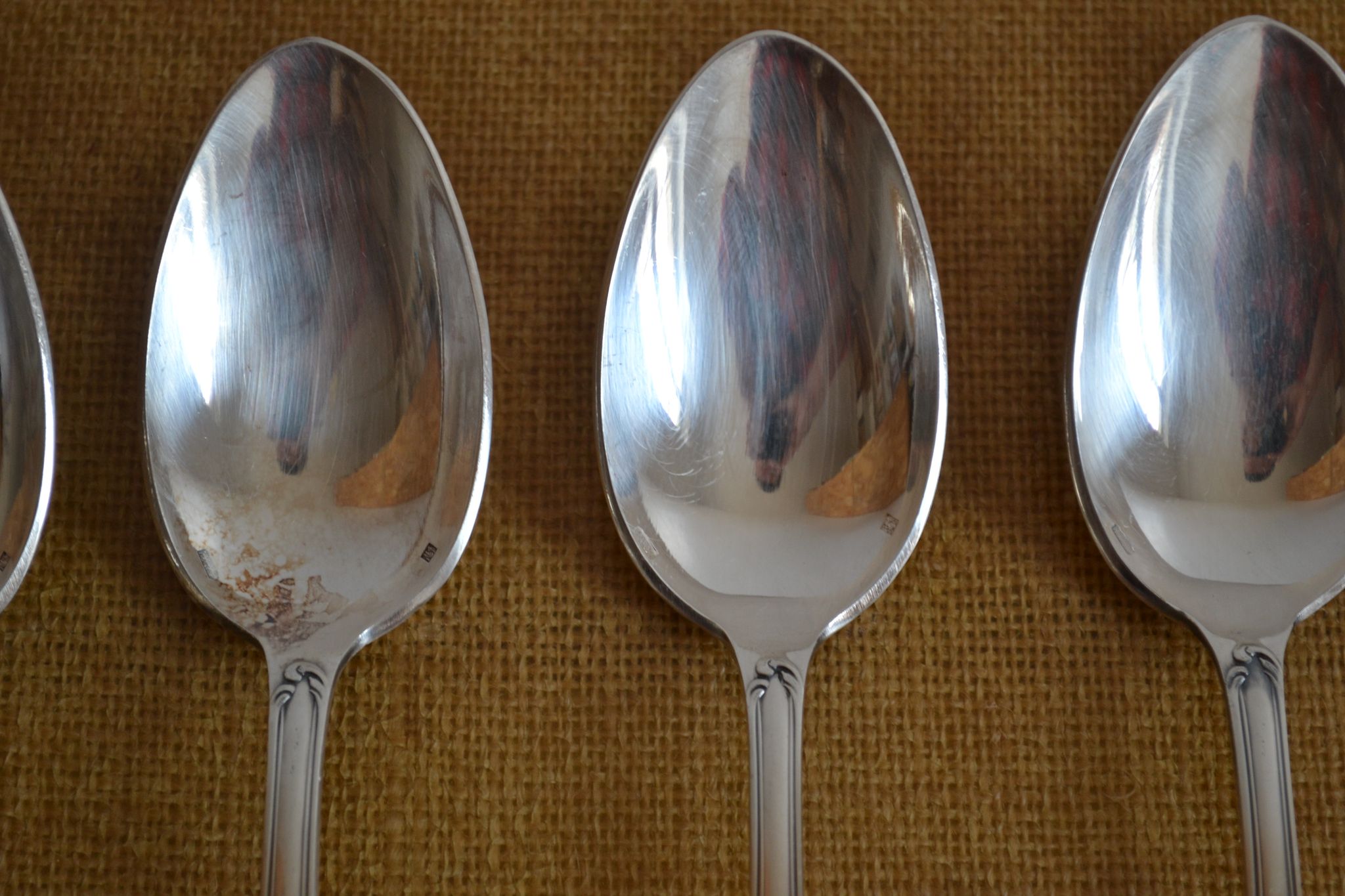 12 tablespoons metal argente orfevre frionnet francois