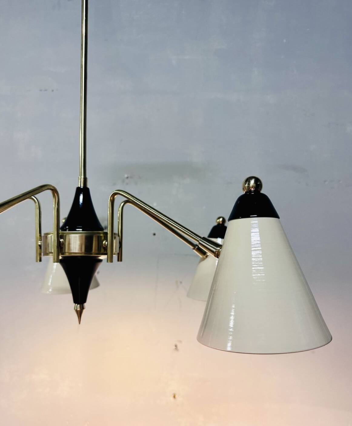 Lampada a sospensione vintage, anni '60