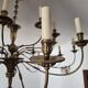 Large solid brass chandelier with 24 lights