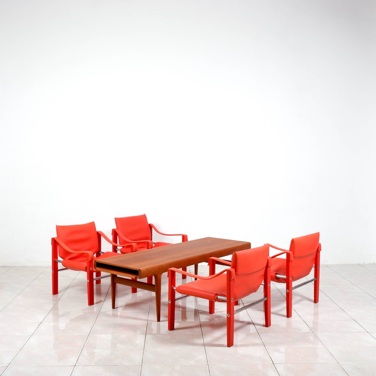 Safari lounge chairs by Maurice Burke for Arkana