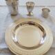 Timbale / Coquetier / towel round plate empty pocket Christofle Villeroy collection