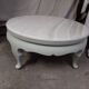 Table basse ronde avec plateau en marbre
