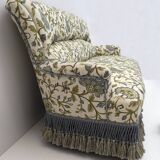 Rare 19th Century Napoleon III Brocade Sofa and Two Armchairs
