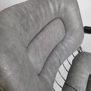 Vintage chrome swivel armchair