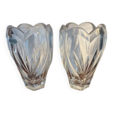 Pair of crystal vases