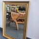 Golden mirror with bevelled glass – 70 × 52 cm