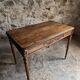 French antique writing desk in walnut, Louis XVI style, late 19th century, circa 1880–1900.