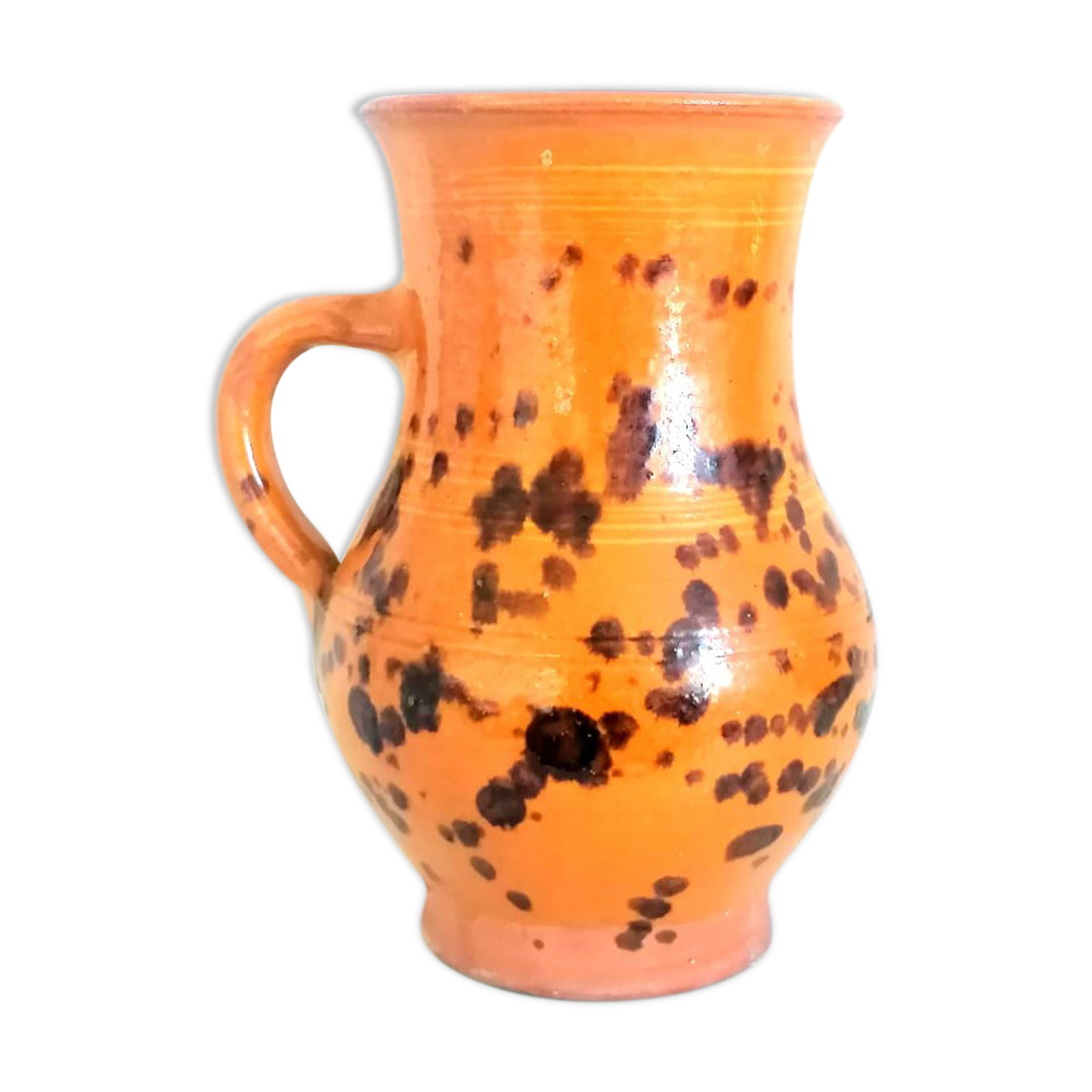 Spotted terracotta decanter, circa 1960