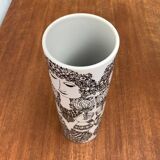 Large Flora German Vase from the Mid-Century by Bjørn Wiinblad for Rosenthal, 1960s