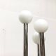 Vintage German floor lamp from the 1970s in glass and metal.