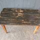 Wooden farmhouse table top black patina