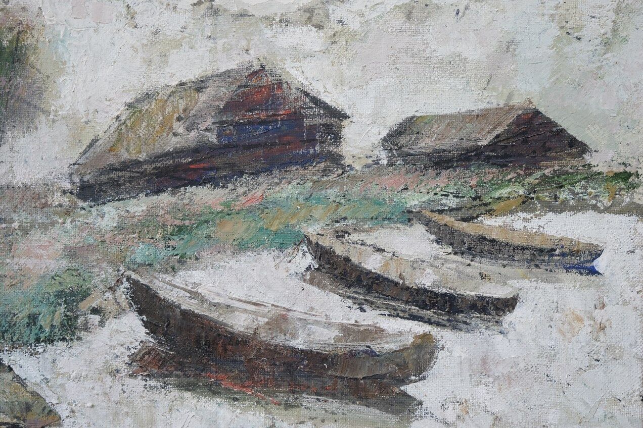 Vladimir Jurpalov, Russian Modern Painting, Oil on Canvas, 1995, Framed.