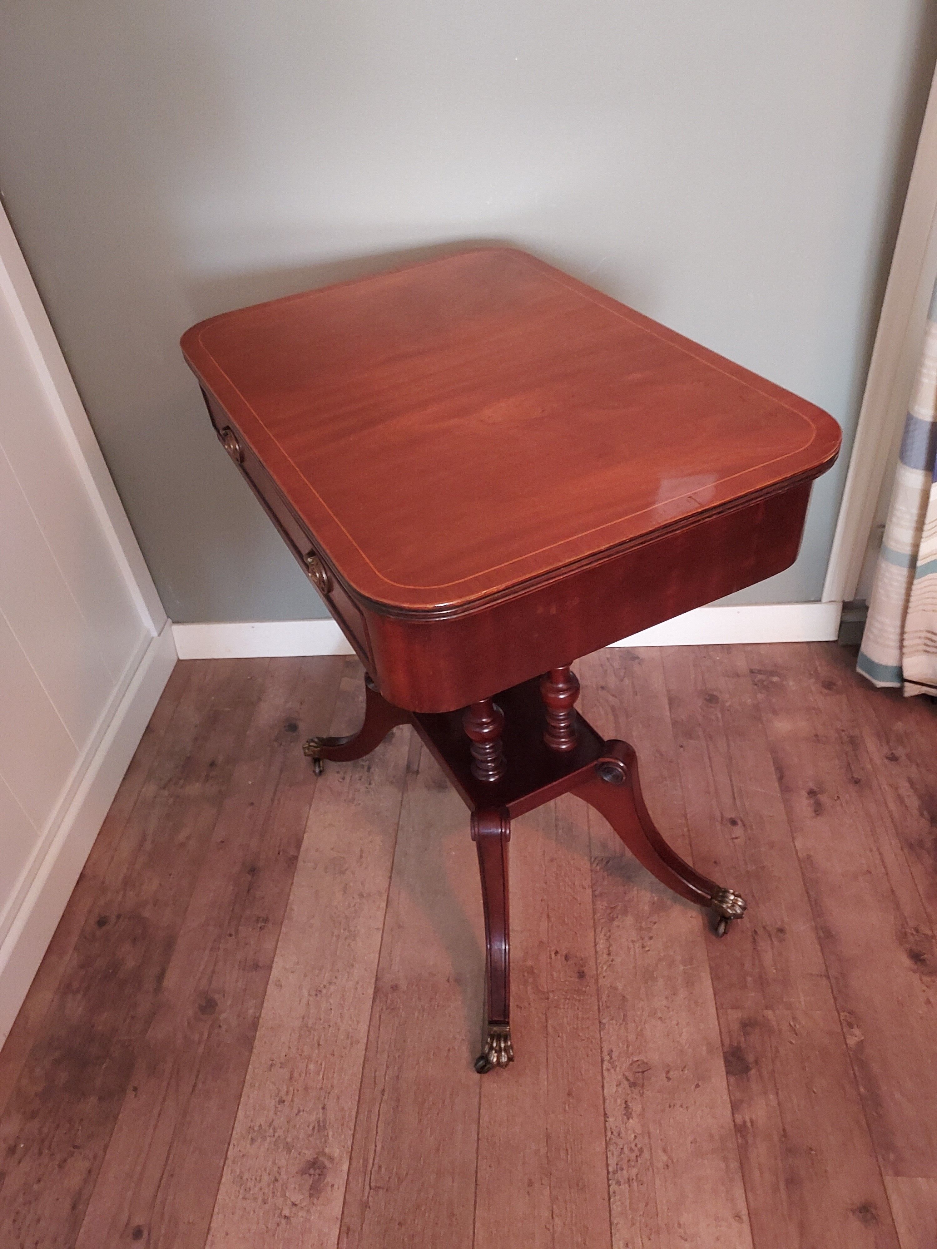 English pedestal table