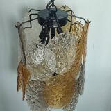 Vintage Murano Glass Disc Chandelier