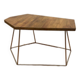 Table basse en bois et fer