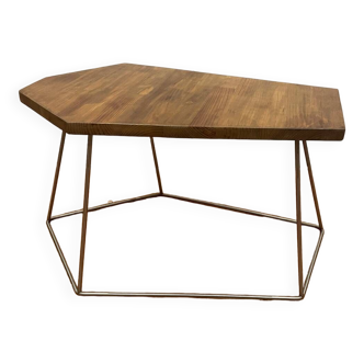 Table basse en bois et fer