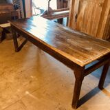 Large country table in cherry wood, late 1800s