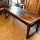 Grande table de campagne en bois cérisier années fin 1800