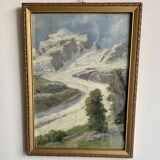 Original Oil Painting – Alpine Landscape, 1908