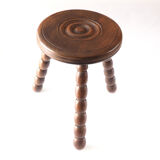 Wood tripod stool