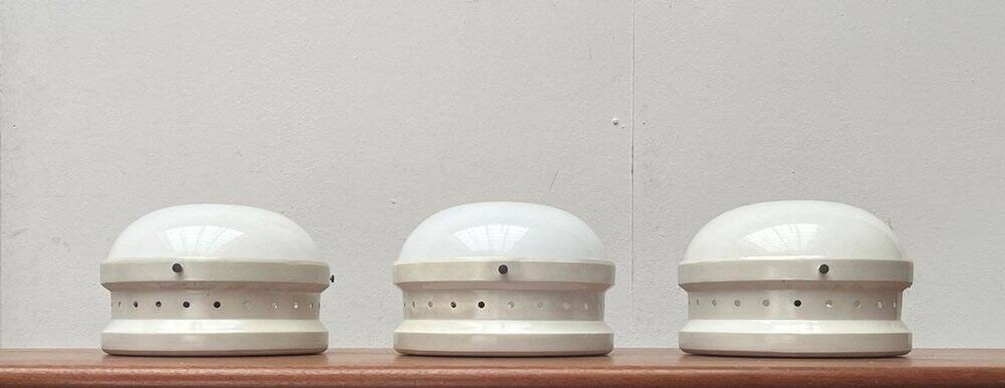 Mid-century Italian space age ceiling lamp by Gianemilio, Pietro and Anna Monti for Kartell, 1950s.