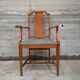 Art craft art nouveau armchair in oak and brass