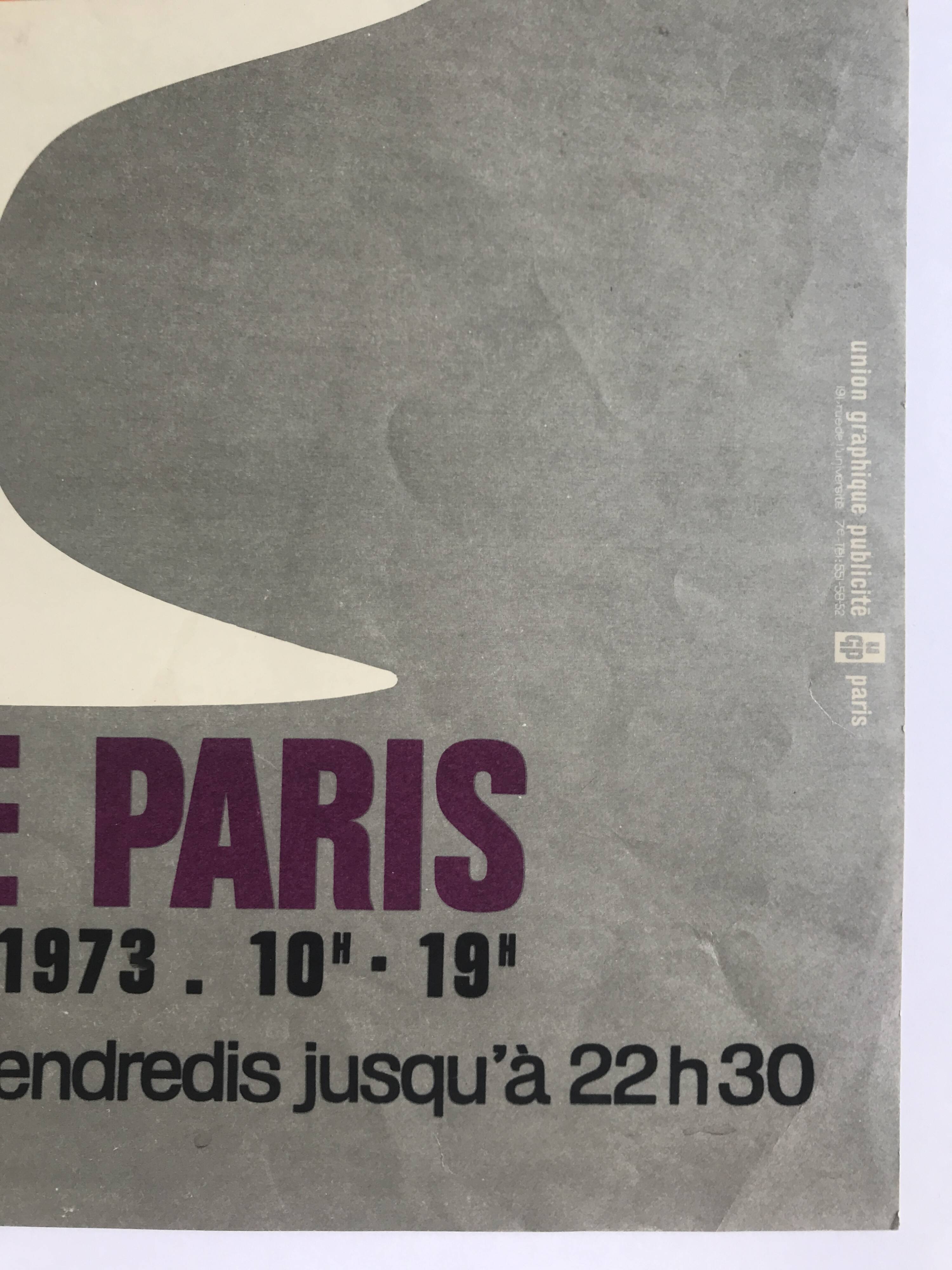 Original design poster of the Salon des assembliers / Foire de Paris, 1973