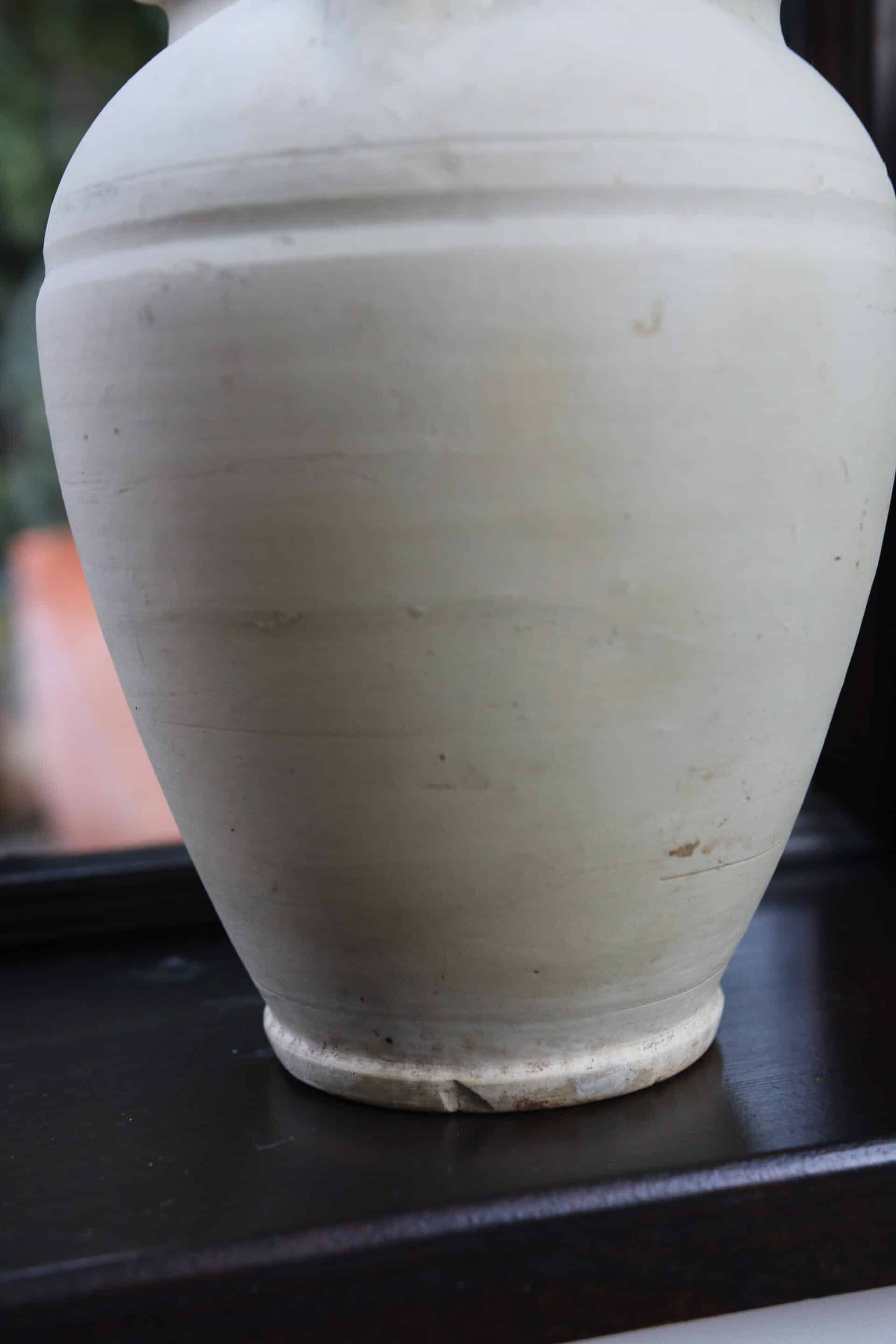 Ancient terracotta gargoulette with 2 spouts