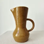 Vintage honey glazed stoneware jug/carafe from the '50s/'60s - Digoin