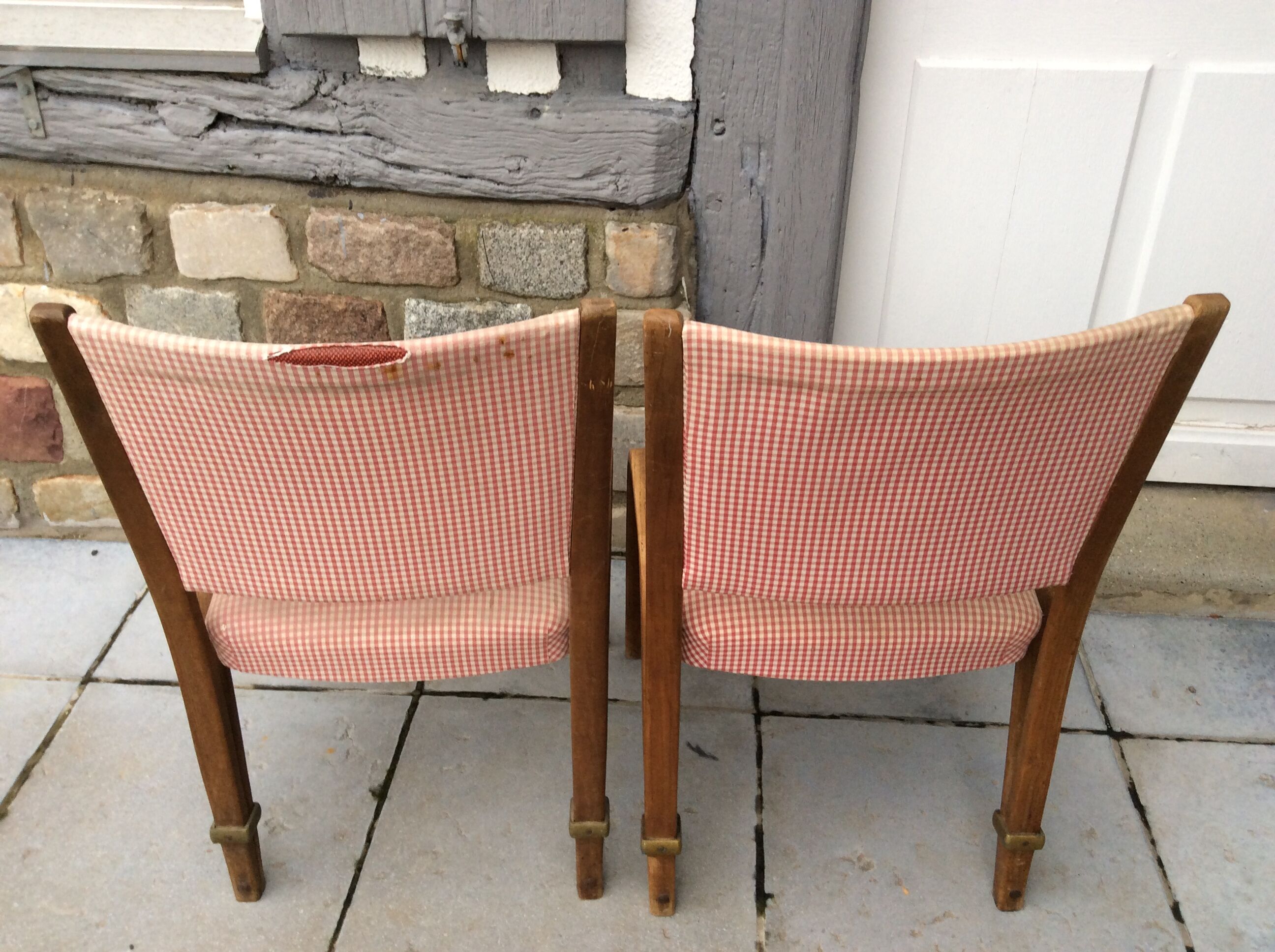Pair of bridge chairs