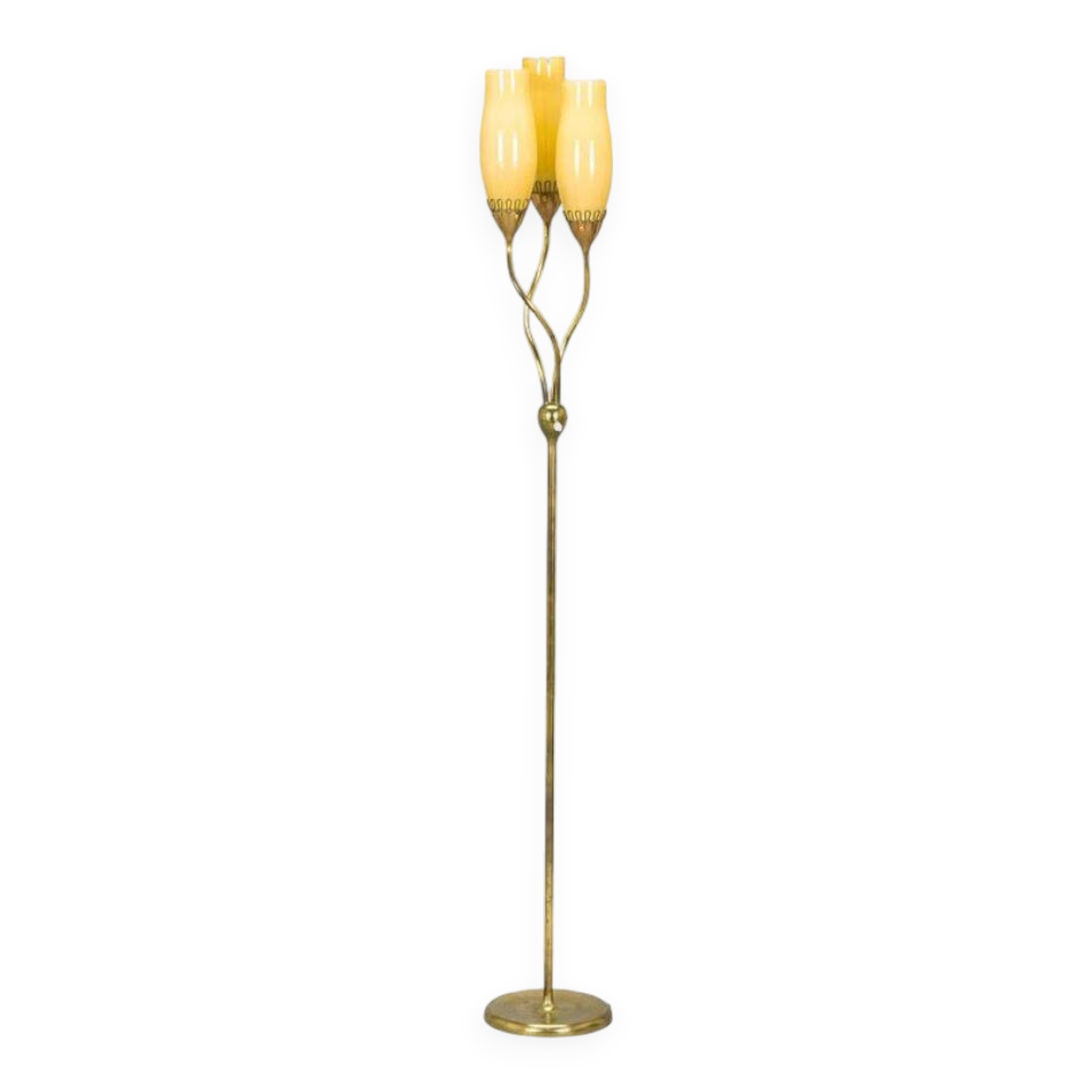 Lampadaire en laiton Mauri Almari '62046' pour Idman années 1950