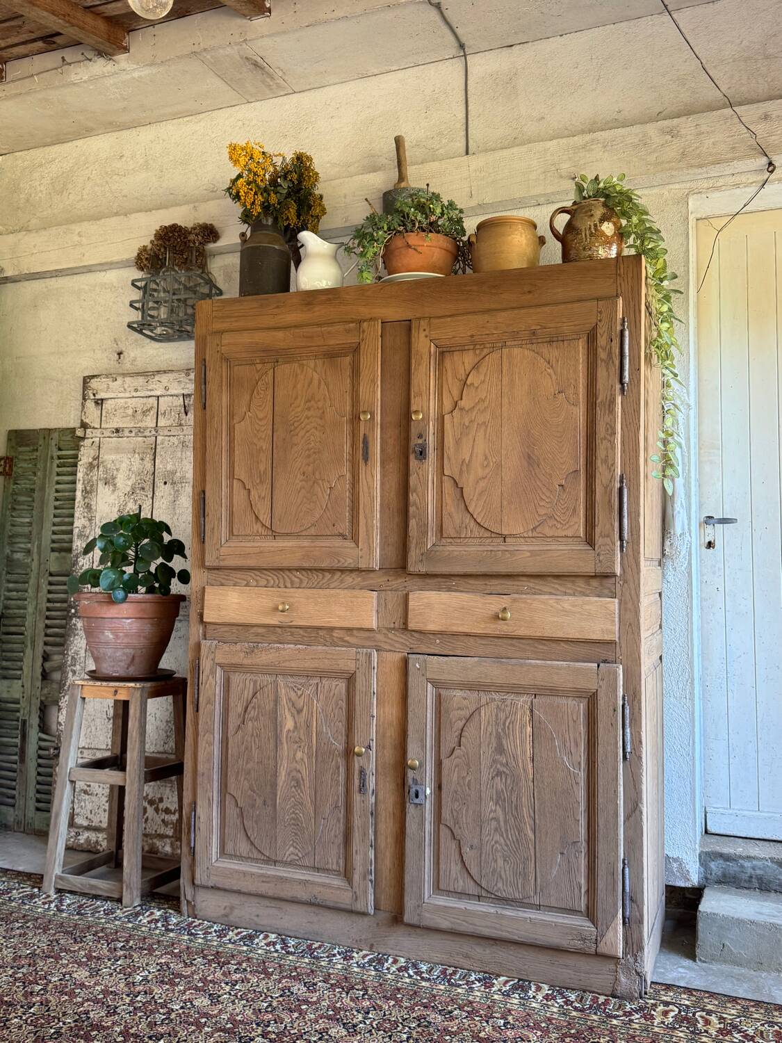 The rustic oak dresser