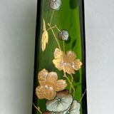 Art Nouveau vase in painted glass