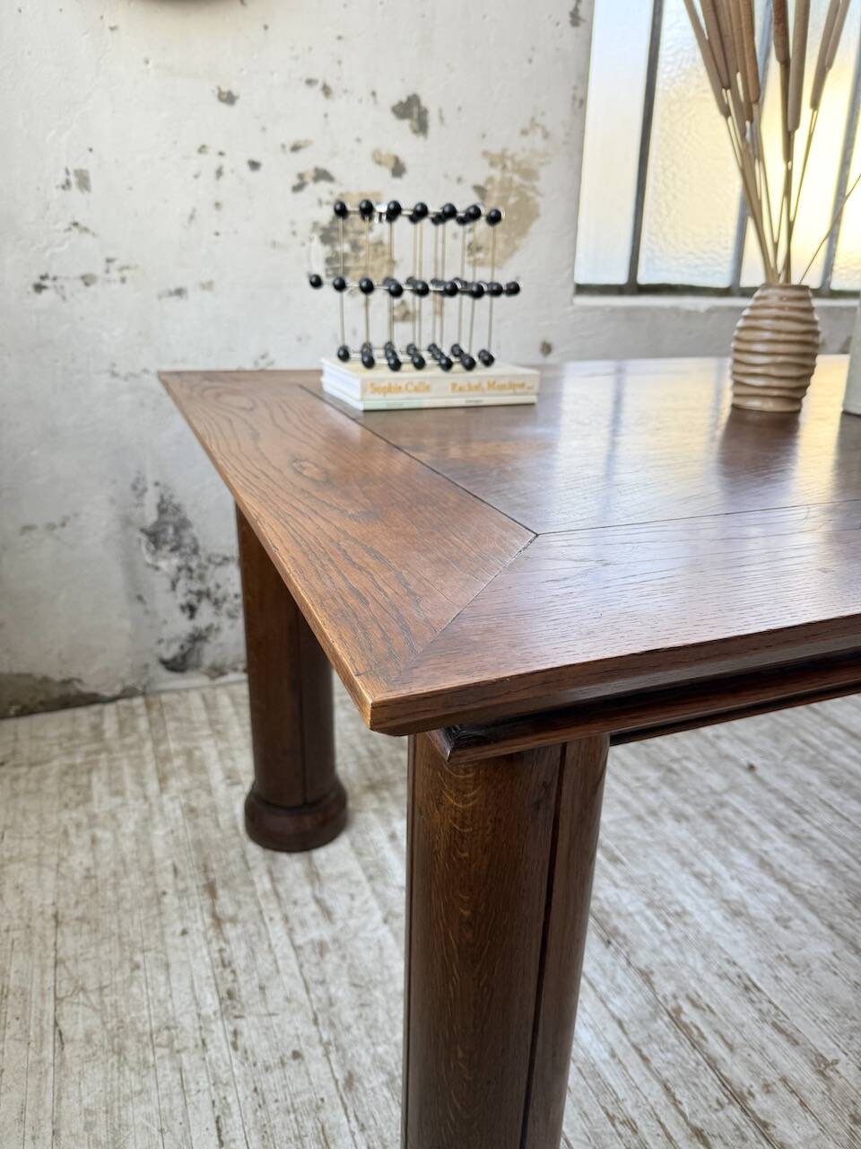 Dudouyt oak dining table 1940