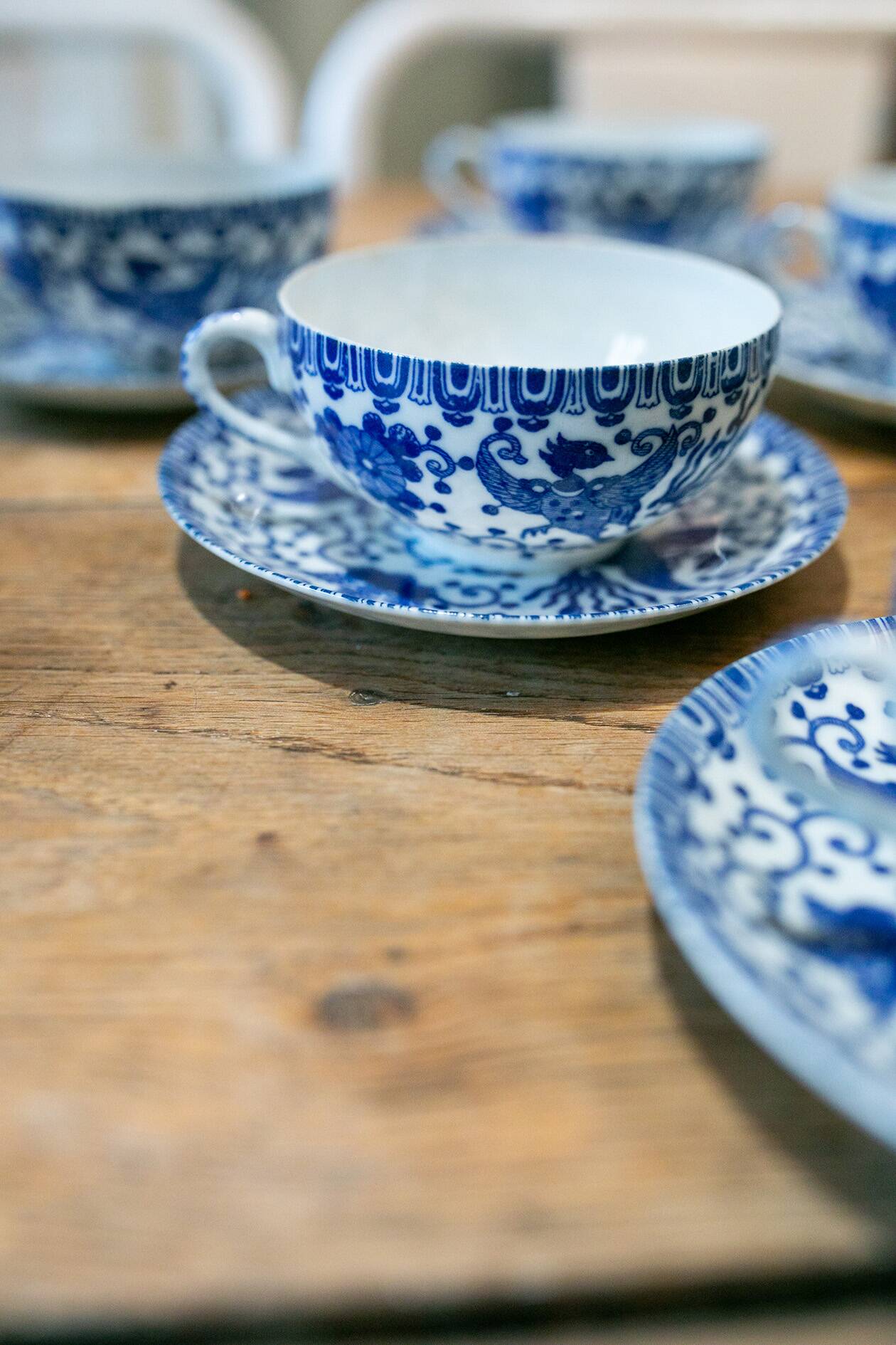 Le lot de 6 tasses japonaises