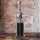 Large floor lamp from Maison Barbier, chrome Bauhaus design lamp.