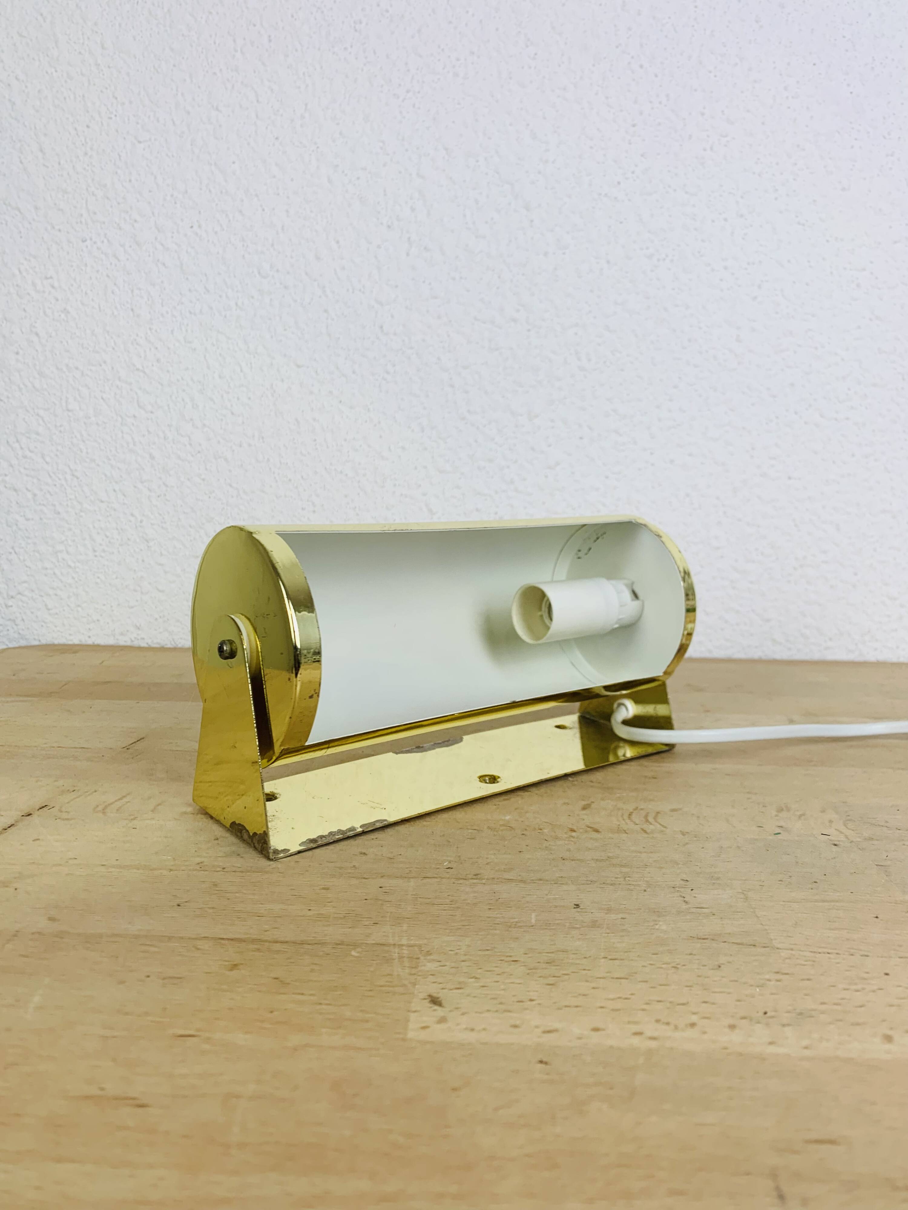 Ikea V413 vintage roller wall lamp, gold metal