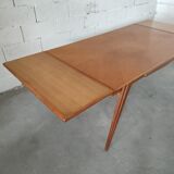 Vintage compass foot dining table