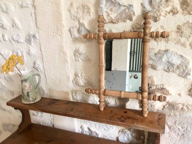 Small bamboo mirror from the 50s