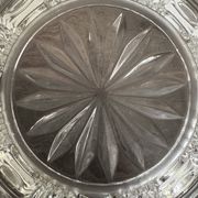 Vintage pressed glass fruit bowl