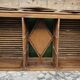 Ancien comptoir de boutique en teck birman