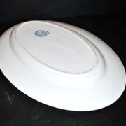 SARREGUEMINES FLORE Large Oval Platter with blue flower decoration U&C 36cm