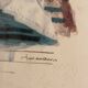 Lithograph Elegant Woman Greyhound Latin Union Edition Lucien Fontanarosa