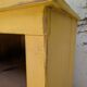 Low storage unit in saffron yellow wood – Canadian handcrafted.