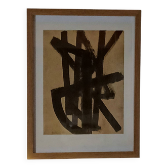 Pierre SOULAGES d'Après BROU de noix II 1948