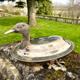 Duck Serving Platter – Vintage French EPNS Silver Plated Game Dish